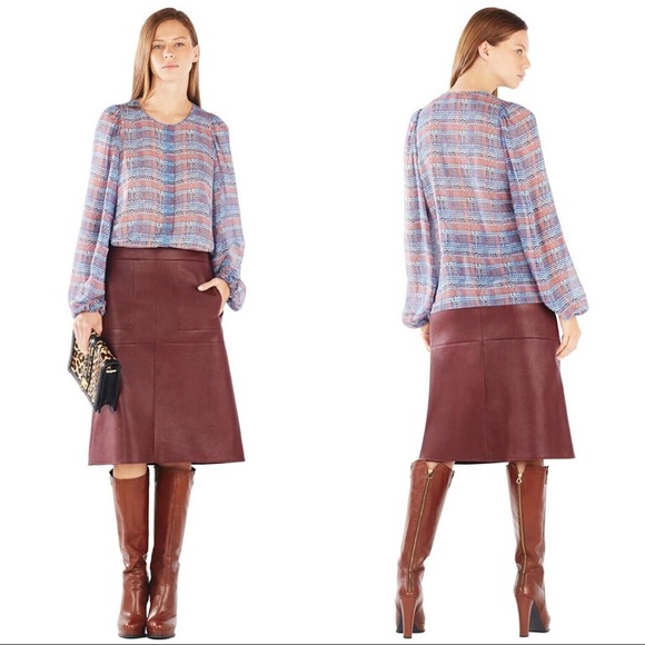 🔮 BCBGMaxazria 100% Silk Blouse (XS) - Picture 6 of 8